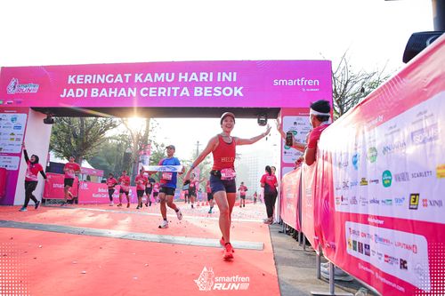 Race photo from Smartfren Run 2025 