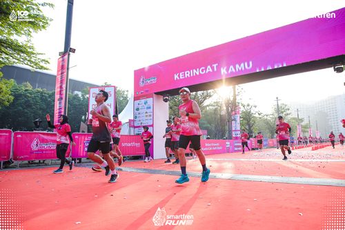 Race photo from Smartfren Run 2025 