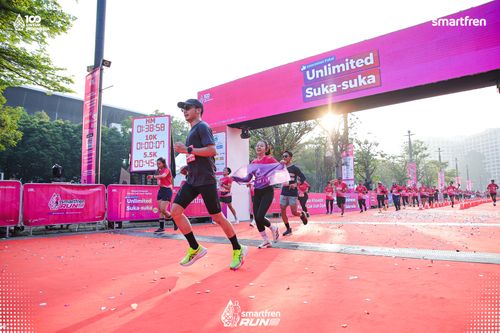 Race photo from Smartfren Run 2025 