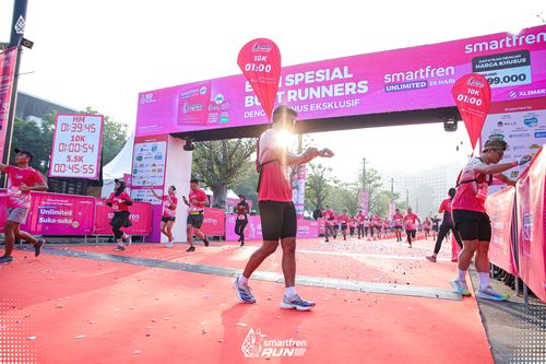 Race photo from Smartfren Run 2025 