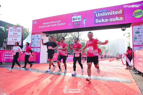 Race photo from Smartfren Run 2025 