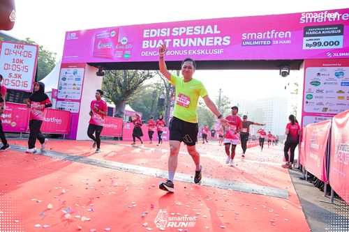 Race photo from Smartfren Run 2025 