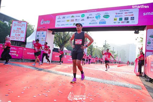 Race photo from Smartfren Run 2025 