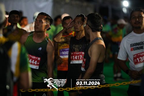 Race photo from Arutmin Borneo Run 2024