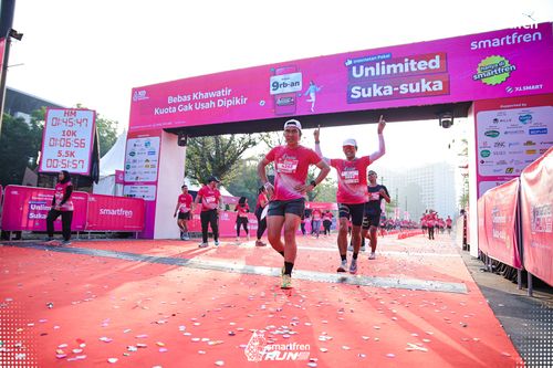 Race photo from Smartfren Run 2025 