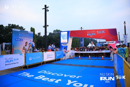 Race photo from Nu Skin Run 10K