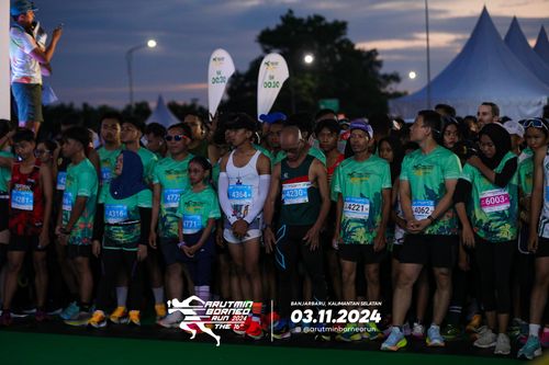Race photo from Arutmin Borneo Run 2024