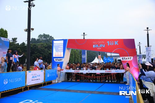 Race photo from Nu Skin Run 10K