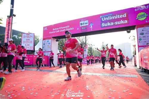 Race photo from Smartfren Run 2025 
