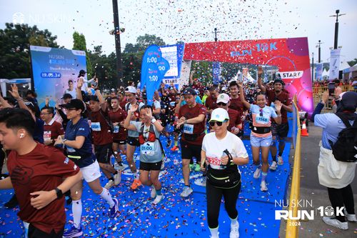Race photo from Nu Skin Run 10K