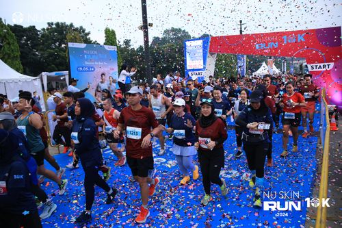 Race photo from Nu Skin Run 10K