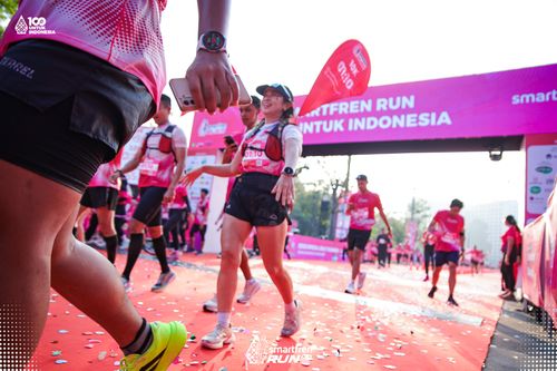 Race photo from Smartfren Run 2025 
