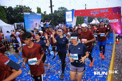 Race photo from Nu Skin Run 10K