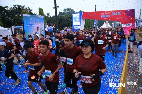 Race photo from Nu Skin Run 10K