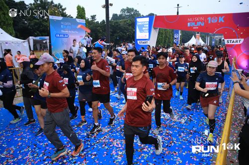 Race photo from Nu Skin Run 10K