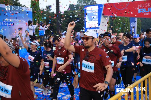 Race photo from Nu Skin Run 10K