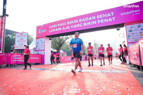 Race photo from Smartfren Run 2025 