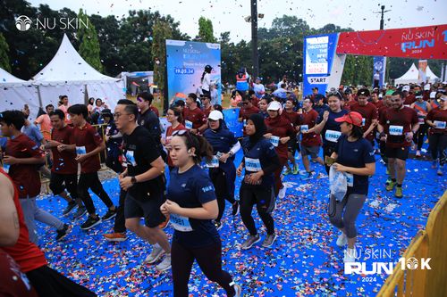 Race photo from Nu Skin Run 10K