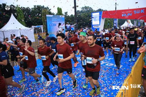 Race photo from Nu Skin Run 10K