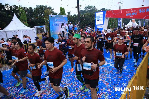 Race photo from Nu Skin Run 10K
