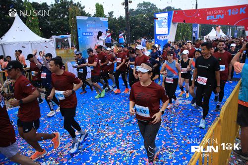 Race photo from Nu Skin Run 10K