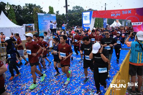 Race photo from Nu Skin Run 10K