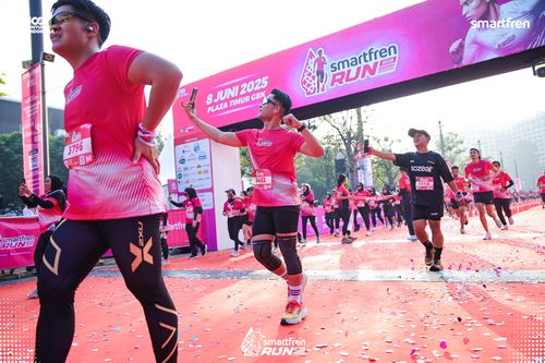 Race photo from Smartfren Run 2025 