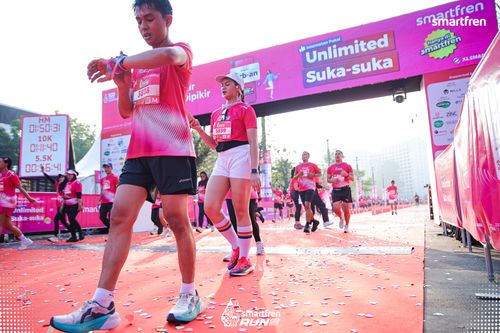 Race photo from Smartfren Run 2025 