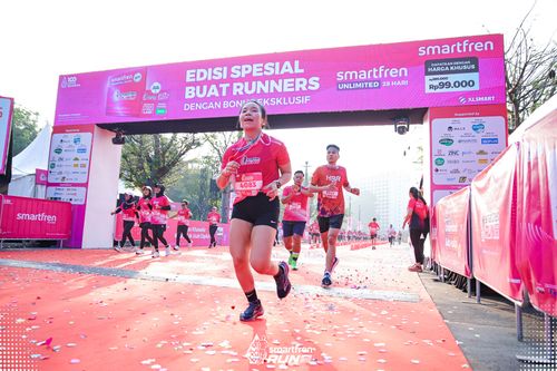 Race photo from Smartfren Run 2025 