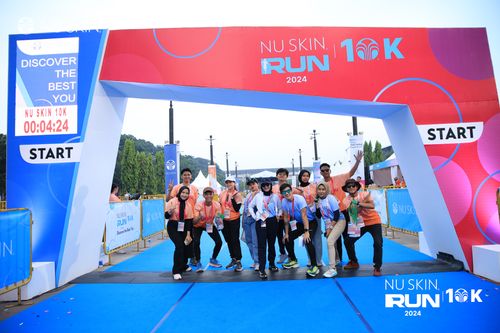 Race photo from Nu Skin Run 10K