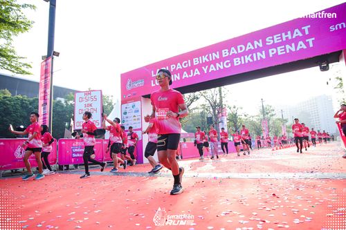 Race photo from Smartfren Run 2025 
