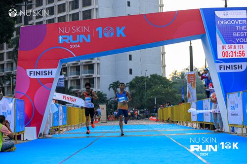 Race photo from Nu Skin Run 10K