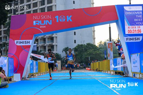 Race photo from Nu Skin Run 10K