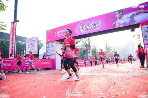 Race photo from Smartfren Run 2025 