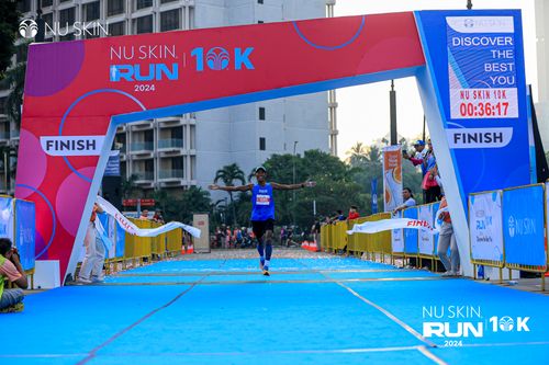 Race photo from Nu Skin Run 10K