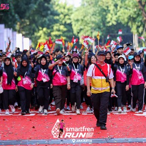 Race photo from SMARTFREN RUN 2026