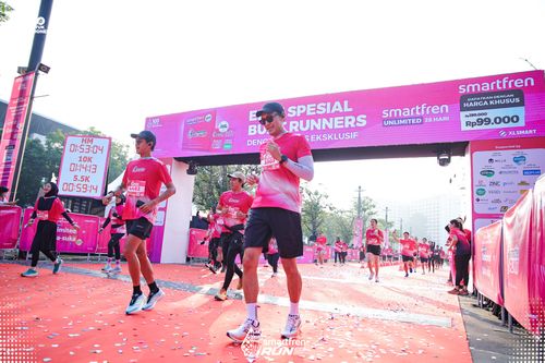 Race photo from Smartfren Run 2025 
