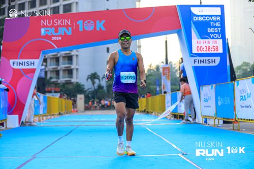Race photo from Nu Skin Run 10K