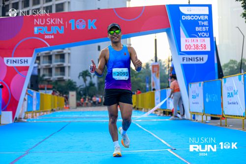 Race photo from Nu Skin Run 10K