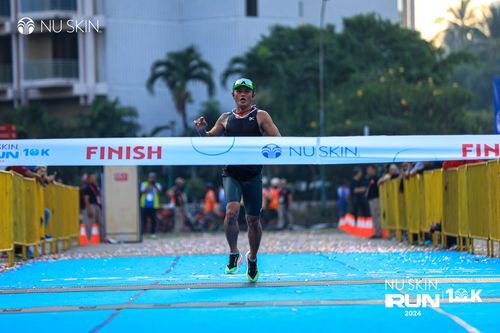 Race photo from Nu Skin Run 10K