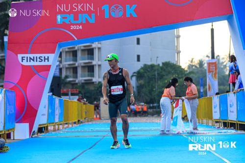 Race photo from Nu Skin Run 10K