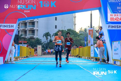 Race photo from Nu Skin Run 10K