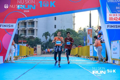 Race photo from Nu Skin Run 10K