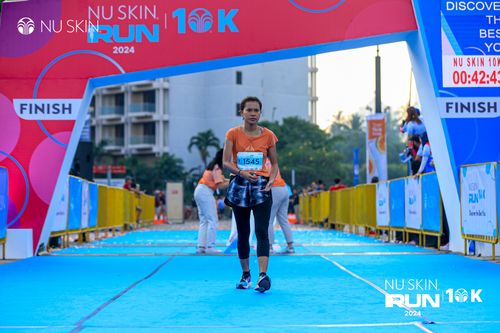 Race photo from Nu Skin Run 10K