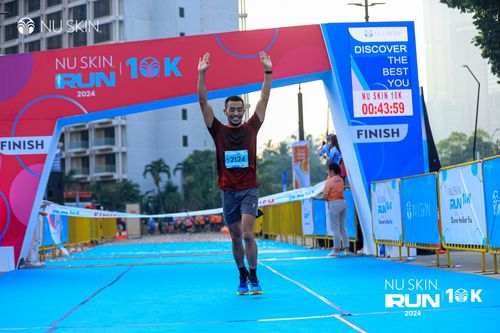 Race photo from Nu Skin Run 10K
