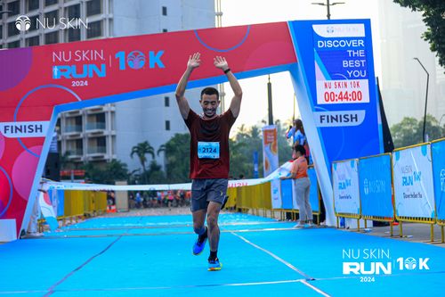 Race photo from Nu Skin Run 10K