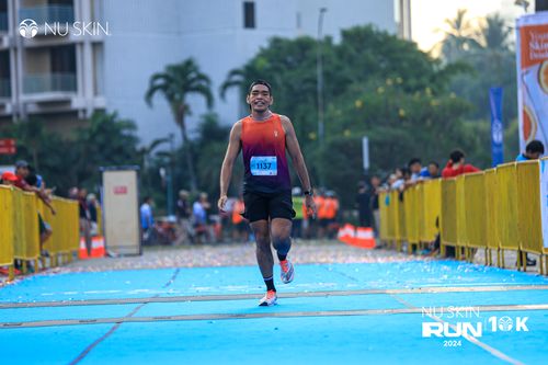 Race photo from Nu Skin Run 10K