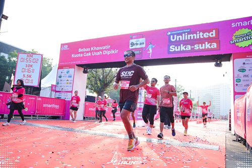 Race photo from Smartfren Run 2025 