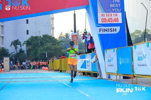 Race photo from Nu Skin Run 10K