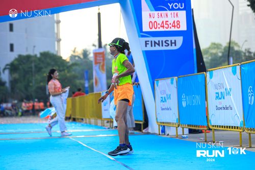 Race photo from Nu Skin Run 10K